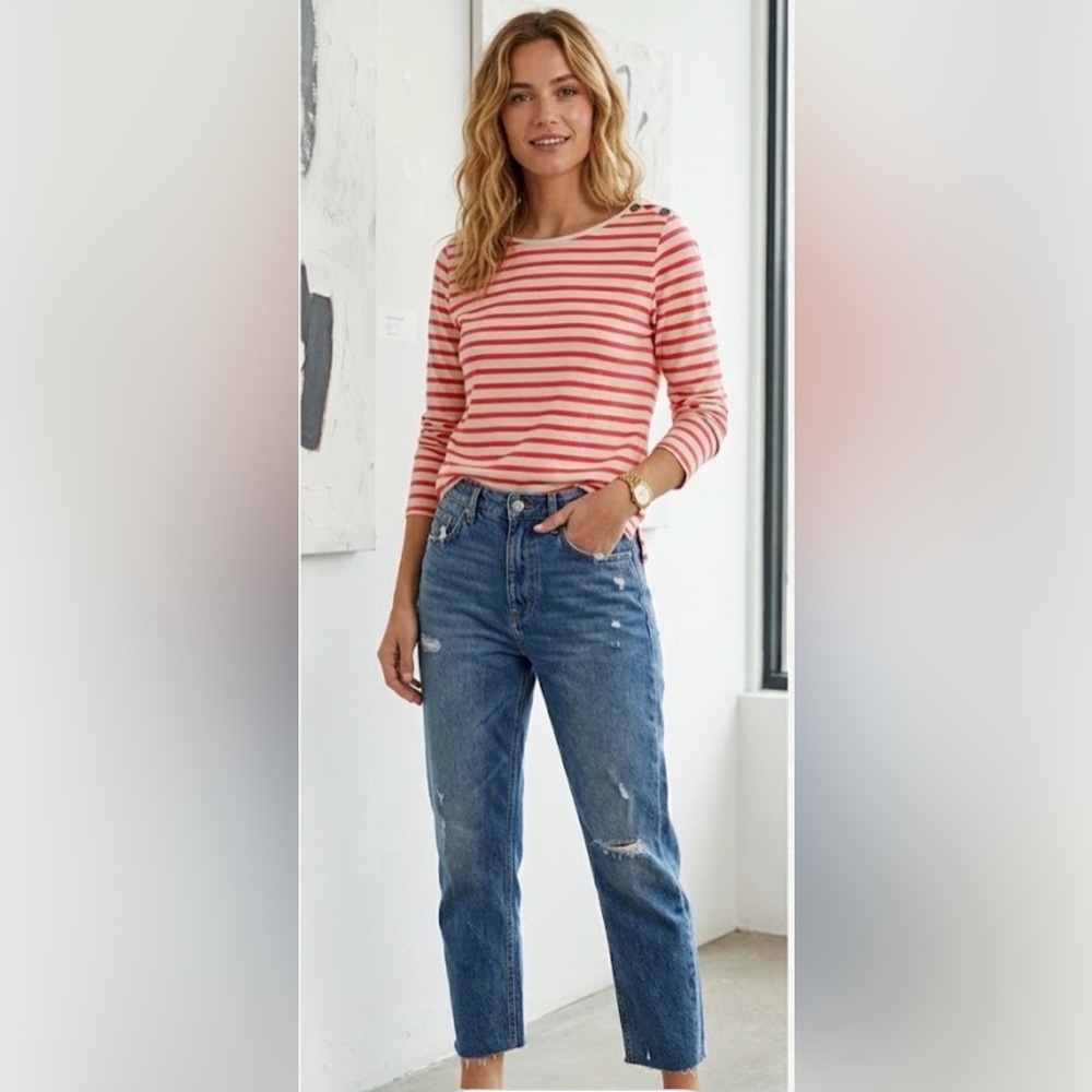 Maison Scotch And Soda La Femme Selon Marie Nautical Stripe Chic Size 3 USL